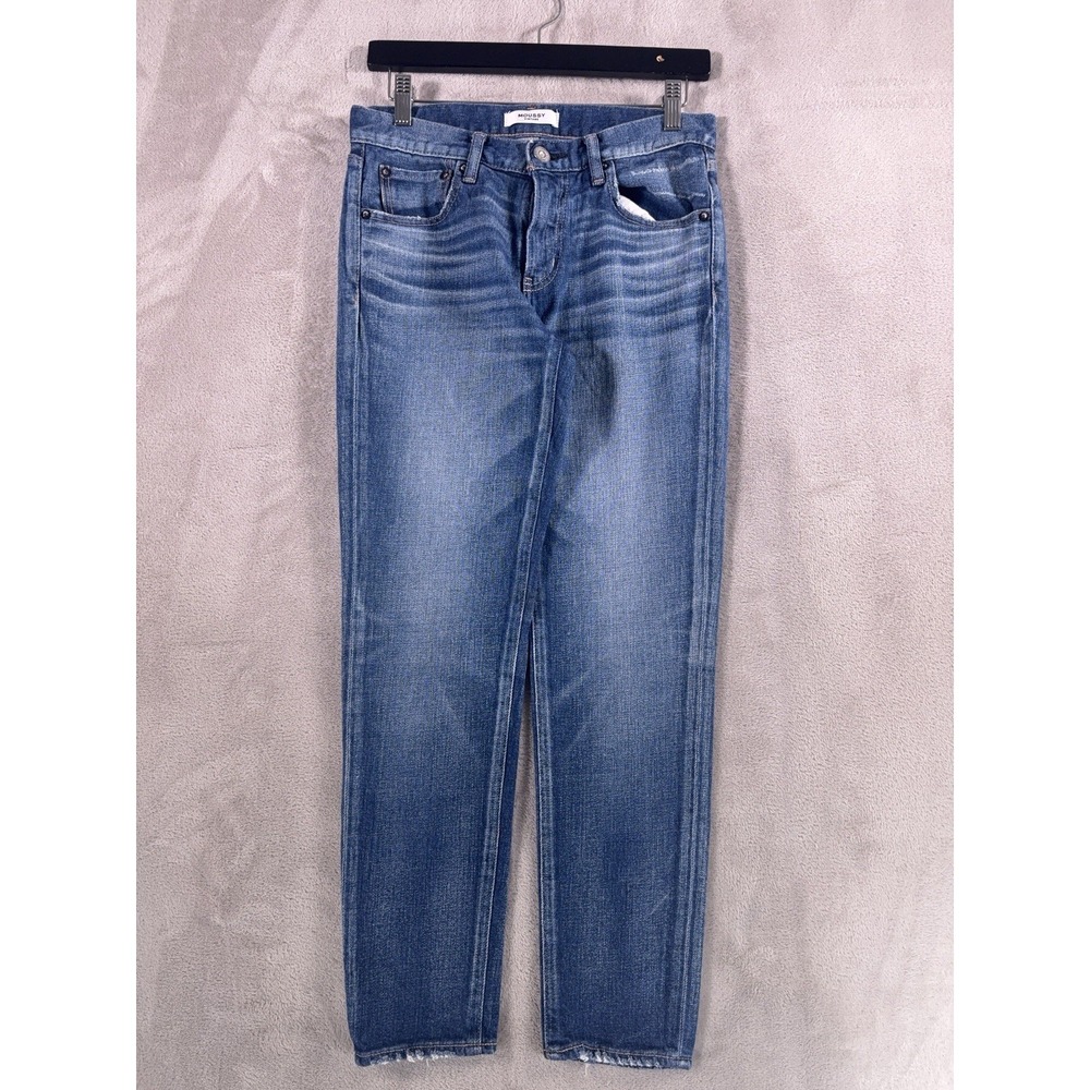 Moussy Vintage Howa Jeans Womens 30x26 Straight Leg High Rise Slim Denim